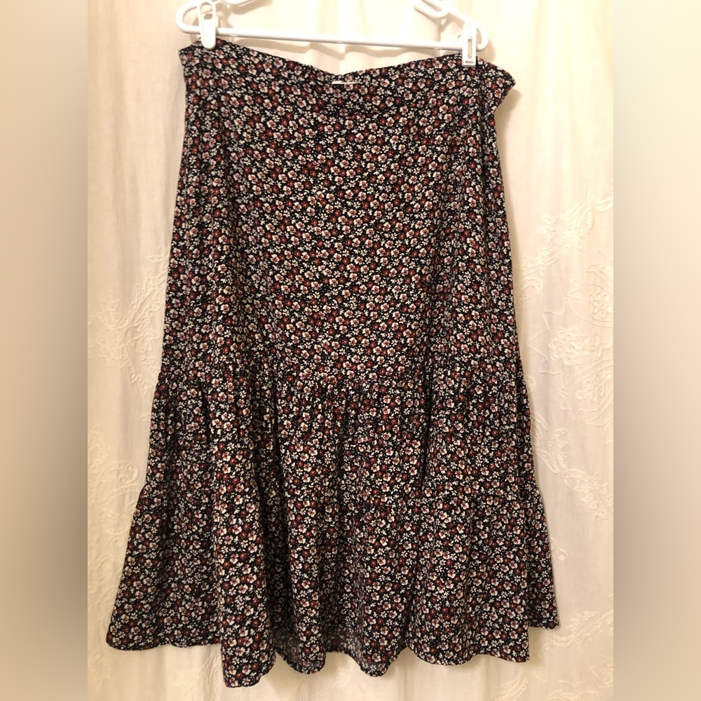 Red floral Maurice’s skirt